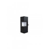Стальная печь Defro Home QUADROOM Черный