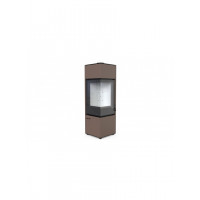 Стальная печь Defro Home QUADROOM LONG Коричневый