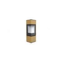 Стальная печь Defro Home QUADROOM LONG Золотой