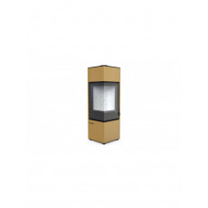 Стальная печь Defro Home QUADROOM LONG Золотой