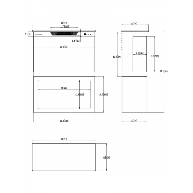 Электрокамин AFLAMO TOWER 71+STAND