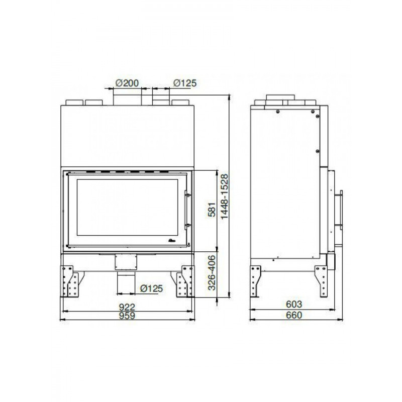 Каминная топка Uniflam 960 EVO