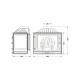 Каминная топка Uniflam 700 STANDARD правое стекло с шибером