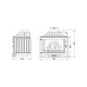 Каминная топка Uniflam 700 SELENIC ECO с шибером