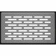 Каминная решетка Решетка FLOOR шлифованная 11x17 Kratki