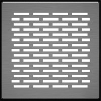 Камінна решітка Решітка FLOOR шліфована 17x17 Kratki