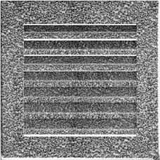 Каминная решетка Решетка FRESH черно-серебряная 17x17 Kratki
