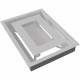 Камінна решітка Решітка WIND біла 22x30 Kratki
