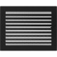 Каминная решетка Решетка черная с жалюзями 22x30 Kratki