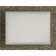 Каминная решетка Решетка черно-золотая 22x30 Kratki