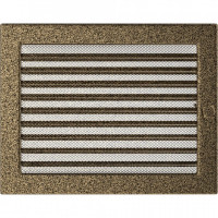 Каминная решетка Решетка черно-золотая с жалюзями 22x30 Kratki