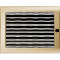Камінна решітка Решітка позолочена з жалюзями 22x30 Kratki