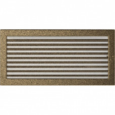 Каминная решетка Решетка черно-золотая с жалюзями 22x45 Kratki