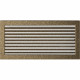 Каминная решетка Решетка черно-золотая с жалюзями 22x45 Kratki