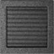 Каминная решетка Решетка черно-серебряная с жалюзями 22x22 Kratki