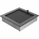 Каминная решетка Решетка черно-серебряная с жалюзями 22x22 Kratki