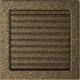 Каминная решетка Решетка черно-золотая с жалюзями 22x22 Kratki