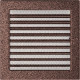 Камінна решітка Решітка мідна з жалюзями 22x22 Kratki