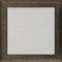 Камінна решітка Решітка Oskar чорно-золота 22x22 Kratki