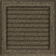 Каминная решетка Решетка Oskar черно-золотая с жалюзями 22x22 Kratki