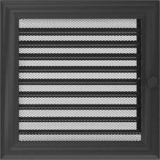 Каминная решетка Решетка Oskar графитовая с жалюзями 22x22 Kratki