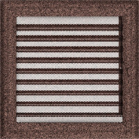 Каминная решетка Решетка Oskar медная крашеная с жалюзями 22x22 Kratki
