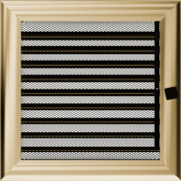 Камінна решітка Решітка Oskar з жалюзями 22x22 Kratki