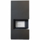 Камин Kratki FLOKI BOX прав 8 kW Ø 160 в устройстве модульной INDIAN BLACK