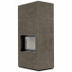 Камін Kratki FLOKI BOX 8 kW Ø 160 в обудові з керамограніту  FOKOS PIOMBO