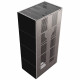 Камін Kratki FLOKI BOX 8 kW Ø 160 в обудові з керамограніту  NERO ASSOLUTO