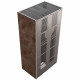Камин Kratki FLOKI BOX 8 kW Ø 160 в строении из керамогранита OXIDE MORO