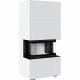 Камин Kratki NBC 7 в здании HOME EASY BOX стальной - белый