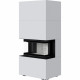 Камин Kratki NBC 7 в здании HOME EASY BOX стальной - белый