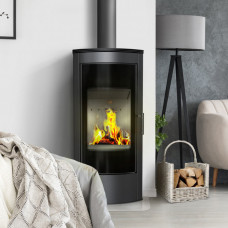 Стальная печь-камин Kratki KOZA TITAN GLASS панорама (11,0 кВт)