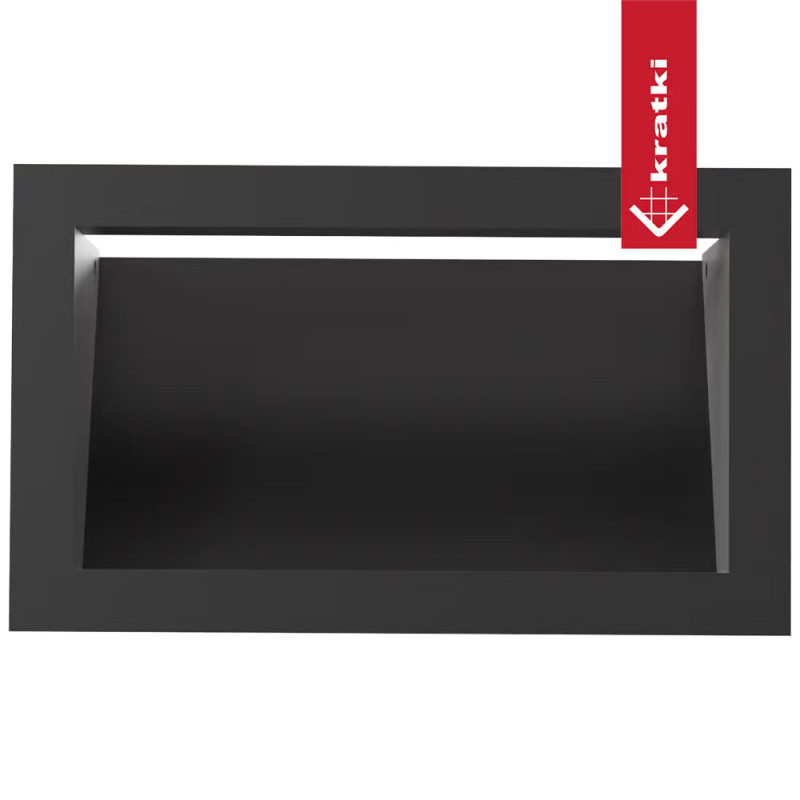 Камінна решітка LUFT чорна 12x20 Slim Kratki