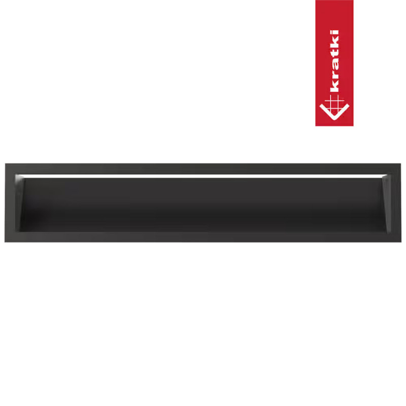 Каминная решетка LUFT черная 12x60 Slim Kratki
