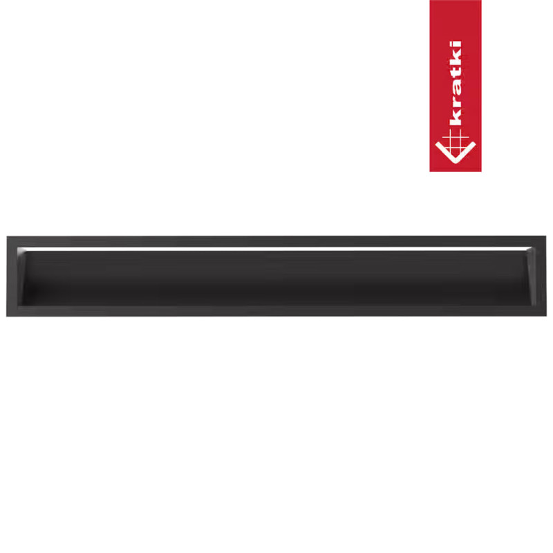 Каминная решетка LUFT черная 12x80 Slim Kratki