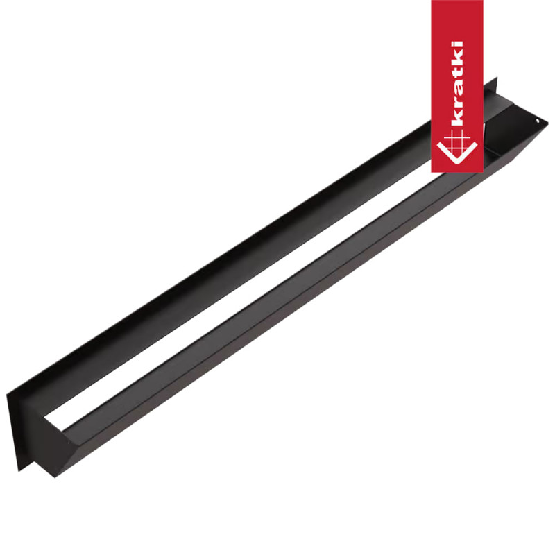 Каминная решетка LUFT черная 12x80 Slim Kratki