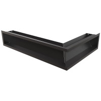 Каминная решетка LUFT угловая левая черная 60x40x12 Kratki