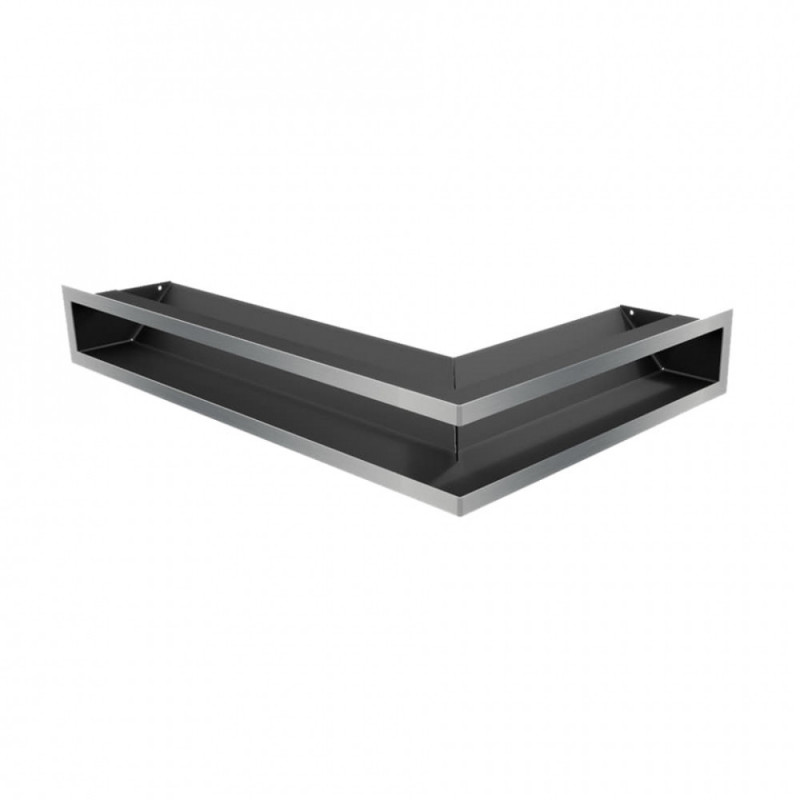 Каминная решетка Решетка LUFT SF угловая левая шлифованная 60x40x9 Kratki