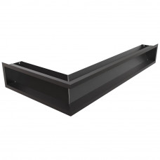 Каминная решетка LUFT угловая правая черная 40x80x12 Slim Kratki