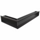 Каминная решетка LUFT угловая правая черная 40x80x12 Slim Kratki
