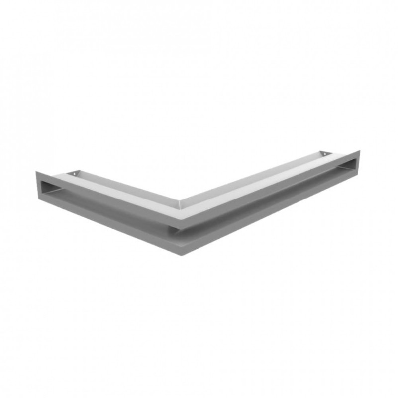 Каминная решетка Решетка LUFT SF угловая правая белая 40x60x6 Kratki