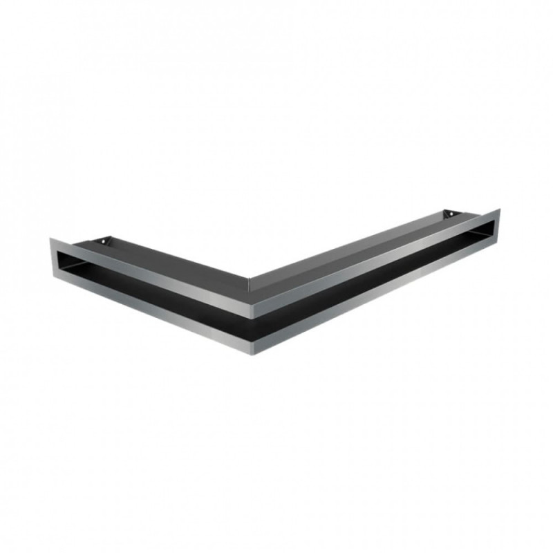 Каминная решетка Решетка LUFT SF угловая правая шлифованная 40x60x6 Kratki