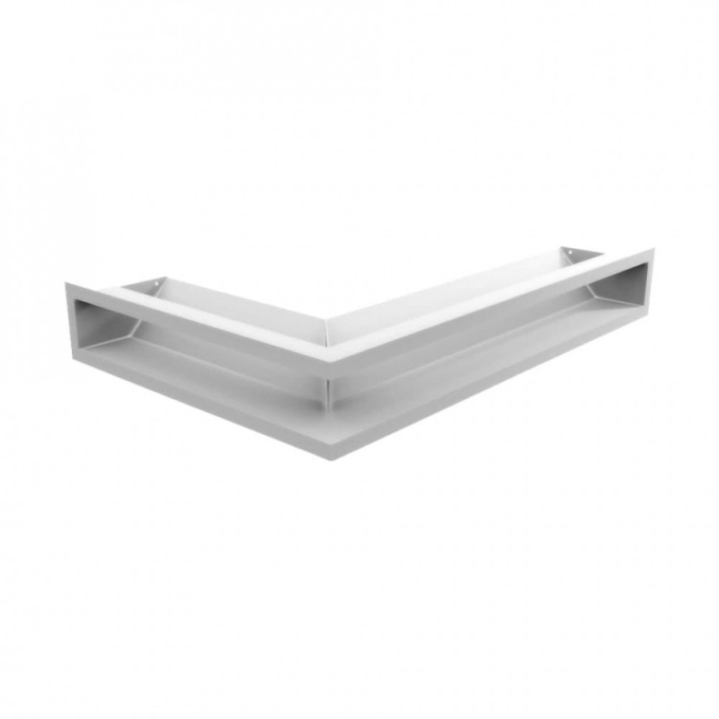 Каминная решетка Решетка LUFT SF угловая правая белая 40x60x9 Kratki