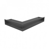 Каминная решетка Решетка LUFT SF угловая правая графитовая 40x60x9 Kratki