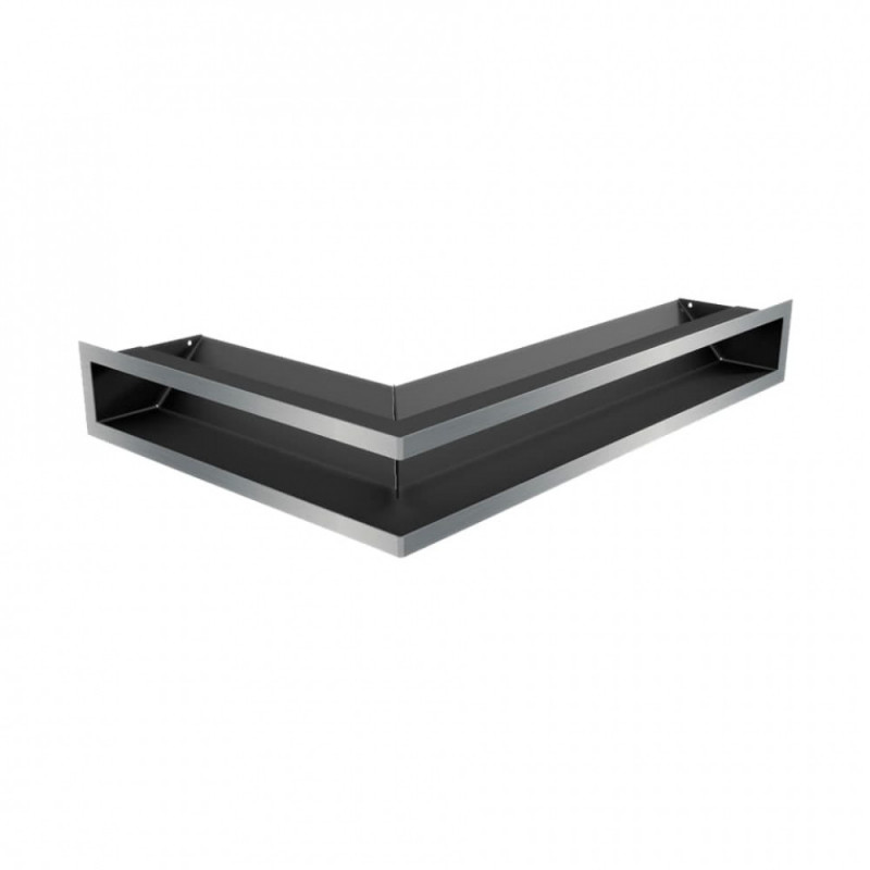 Каминная решетка Решетка LUFT SF угловая правая шлифованная 40x60x9 Kratki