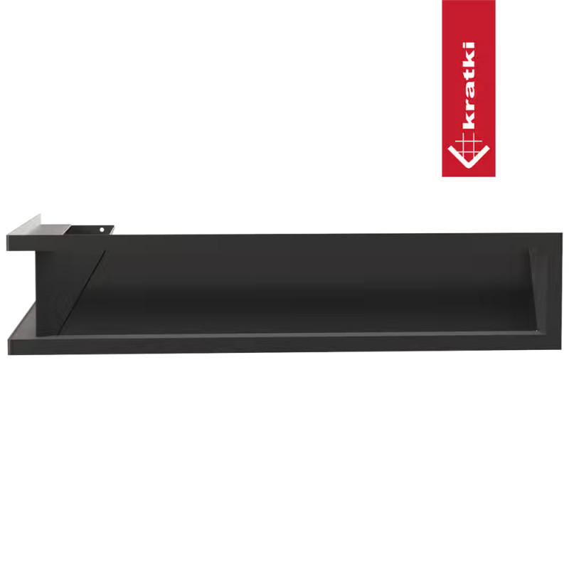 Каминная решетка LUFT угловая черная 56x56x12 Slim Kratki