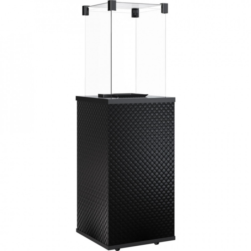 Газовый обогреватель Kratki PATIO MINI стекло/черный - пикованый - пульт (8,2 кВт)