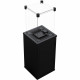 Газовый обогреватель Kratki PATIO MINI стекло/черный - пикованый - пульт (8,2 кВт)